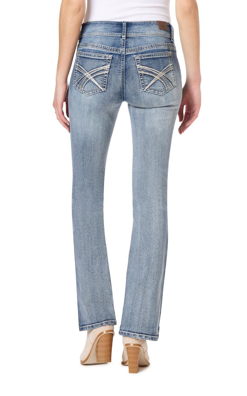 WallFlower Women's InstaStretch Luscious Curvy Bootcut Jeans, Camille, 11 Short - Image 2